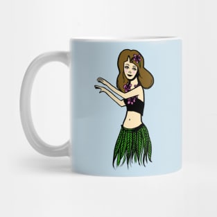 Dancing Hula Girl: Happy Hawaii Mug